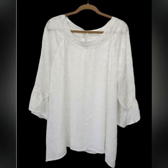 Honey Belle Womans, Floral Lace Blouse, Size 3X - Picture 1 of 6